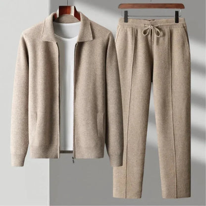 Ensemble Veste Zippée Et Pantalon avec Cordon pour Homme | Idéal pour Usage Quotidien