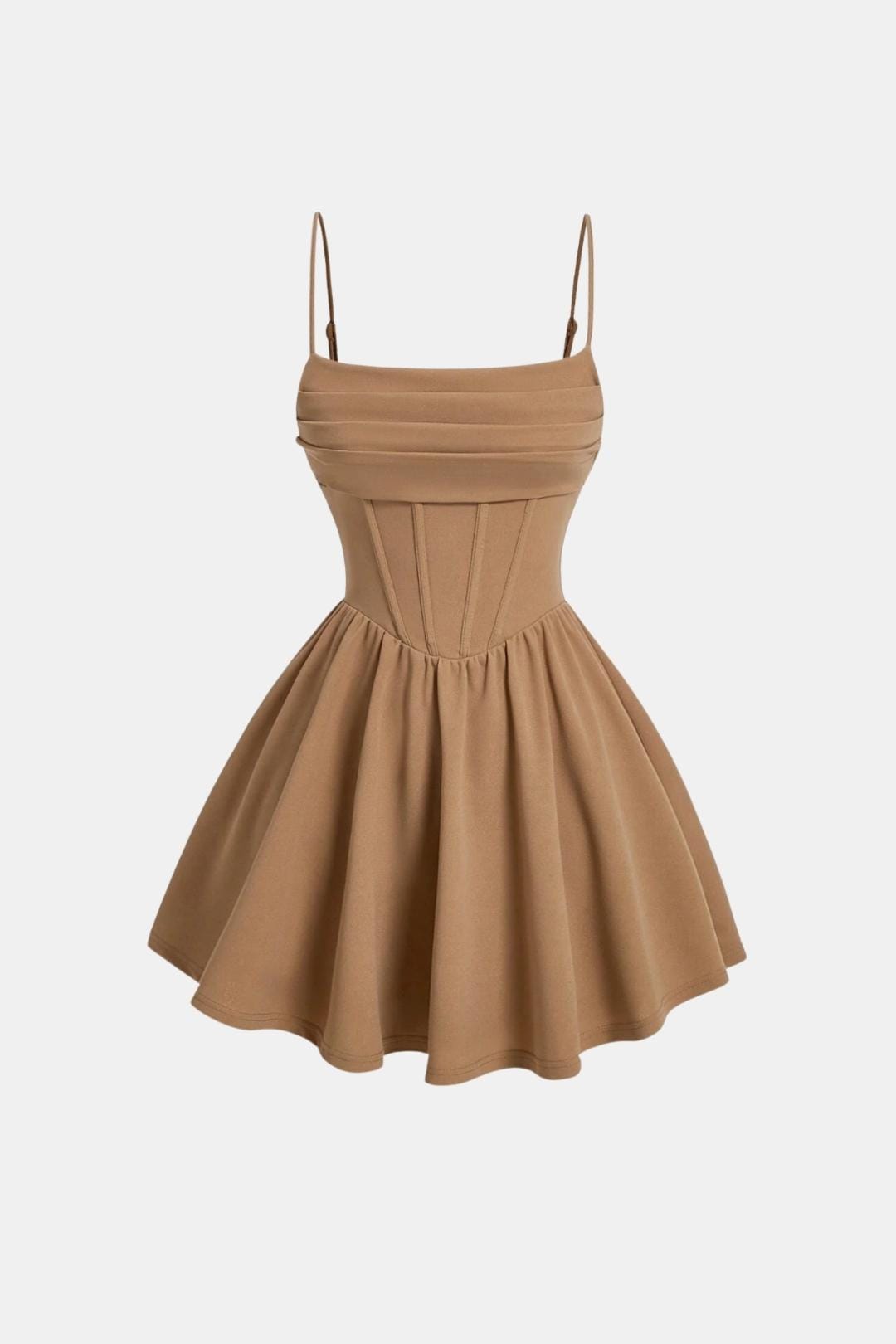 Robe Mini Avec Corsage Froncé Et Jupe Évasée Pour Femme | Idéal Pour Soirées Et Célébrations