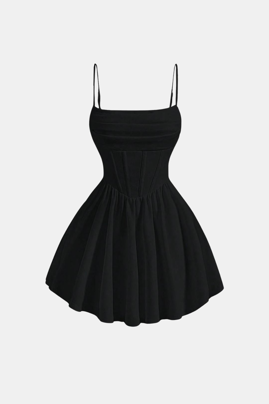 Robe Mini Avec Corsage Froncé Et Jupe Évasée Pour Femme | Idéal Pour Soirées Et Célébrations