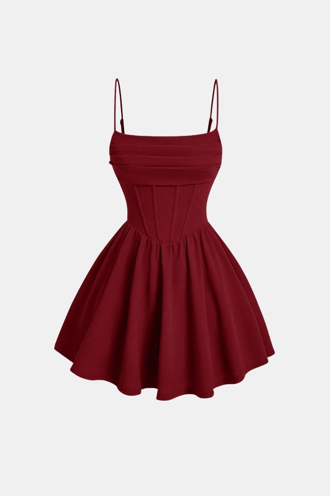 Robe Mini Avec Corsage Froncé Et Jupe Évasée Pour Femme | Idéal Pour Soirées Et Célébrations