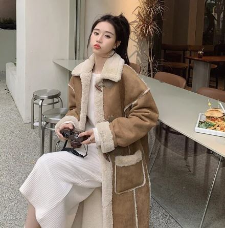 Manteau Long avec Revers Et Grandes Poches pour Femmes | Idéal pour La Saison Hivernale