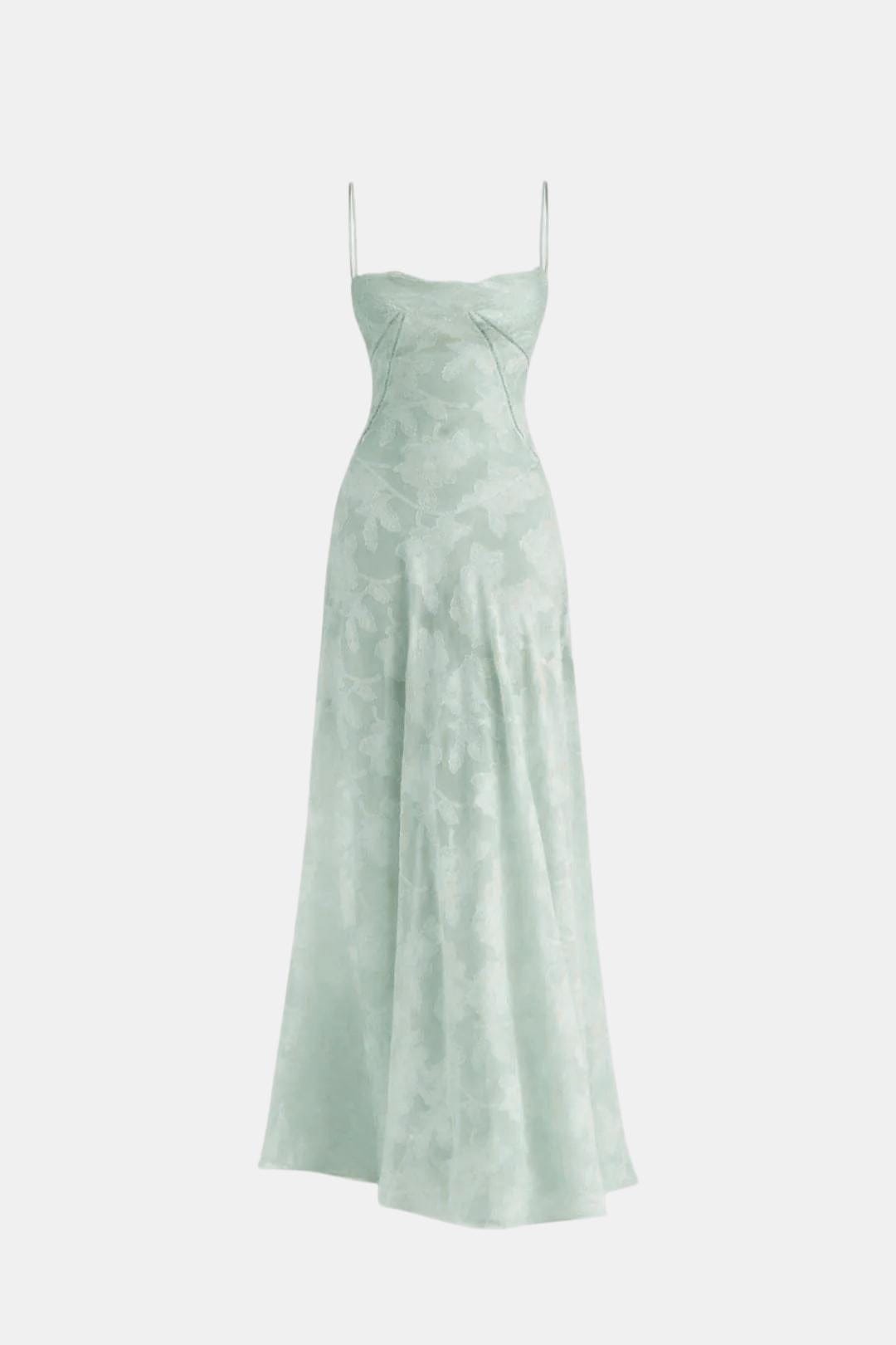 Robe Longue Avec Corsage Structuré Et Imprimé Floral Pour Femme | Idéale Pour Le Printemps Et Les Occasions Formelles
