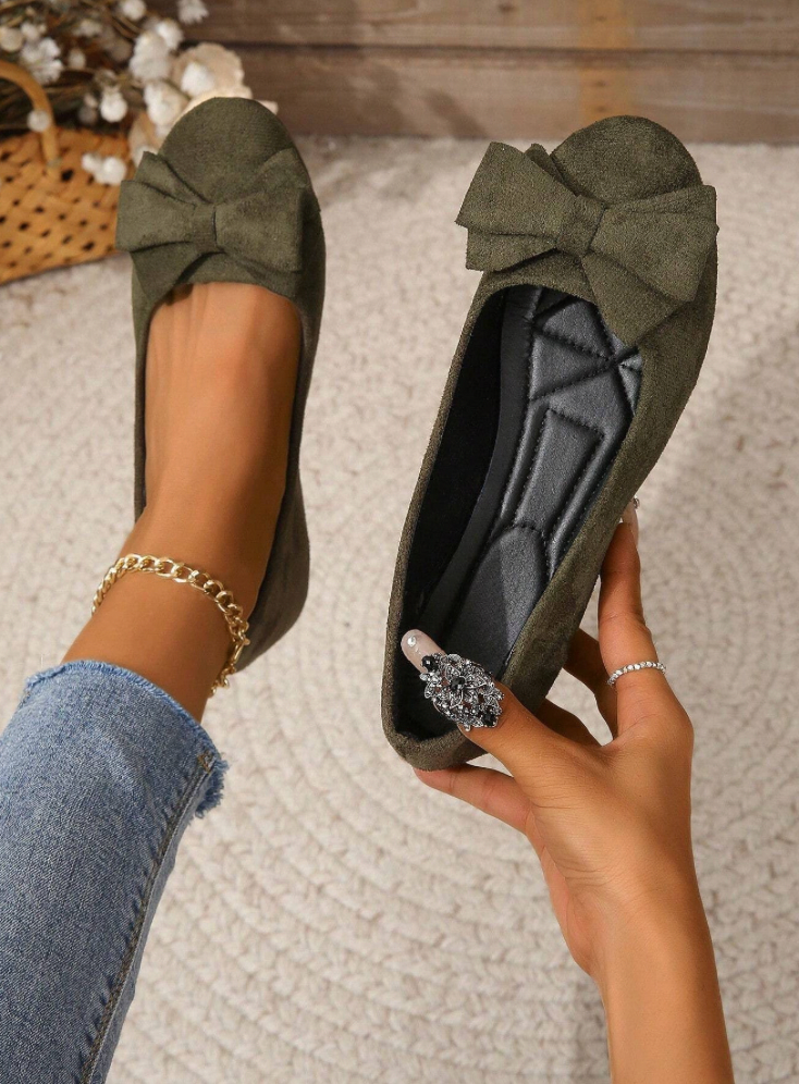 Mocassin Avec Nœud Décoratif Pour Femme | Idéal Pour UN Usage Quotidien