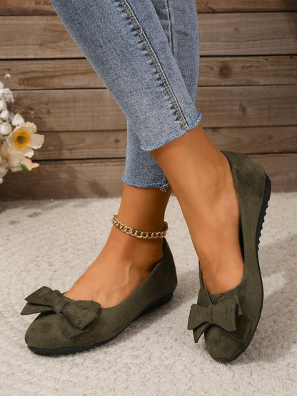 Mocassin Avec Nœud Décoratif Pour Femme | Idéal Pour UN Usage Quotidien