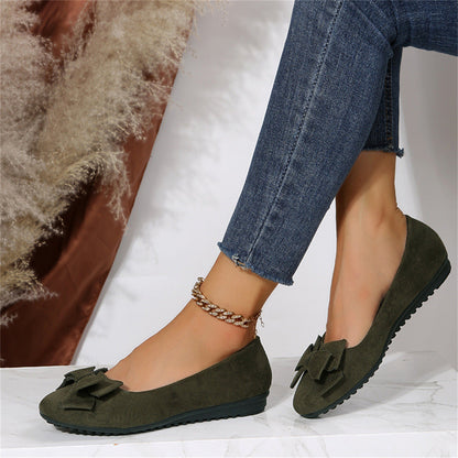 Mocassin Avec Nœud Décoratif Pour Femme | Idéal Pour UN Usage Quotidien