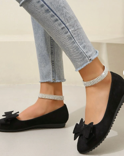 Mocassin Avec Nœud Décoratif Pour Femme | Idéal Pour UN Usage Quotidien