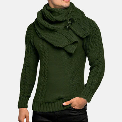 Pull À Col Roulé avec Motif Câble pour Homme | Idéal pour L’Hiver