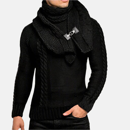 Pull À Col Roulé avec Motif Câble pour Homme | Idéal pour L’Hiver