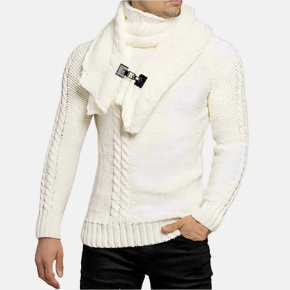 Pull À Col Roulé avec Motif Câble pour Homme | Idéal pour L’Hiver