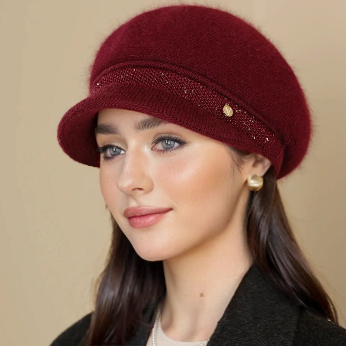 Casquette gavroche à visière pour femmes