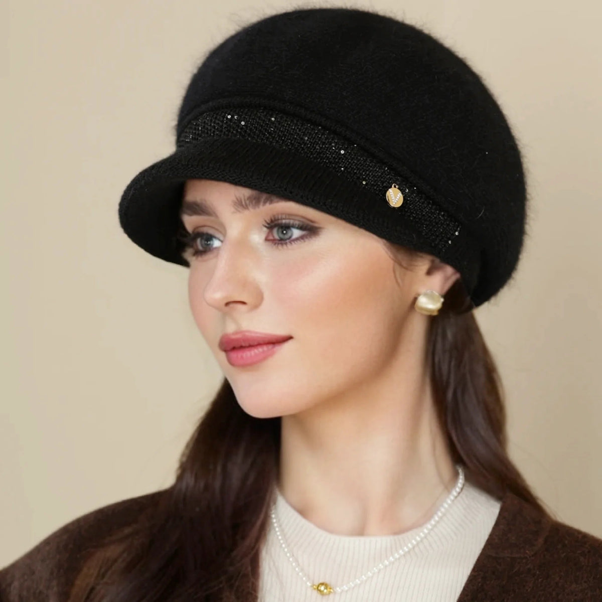 Casquette gavroche à visière pour femmes