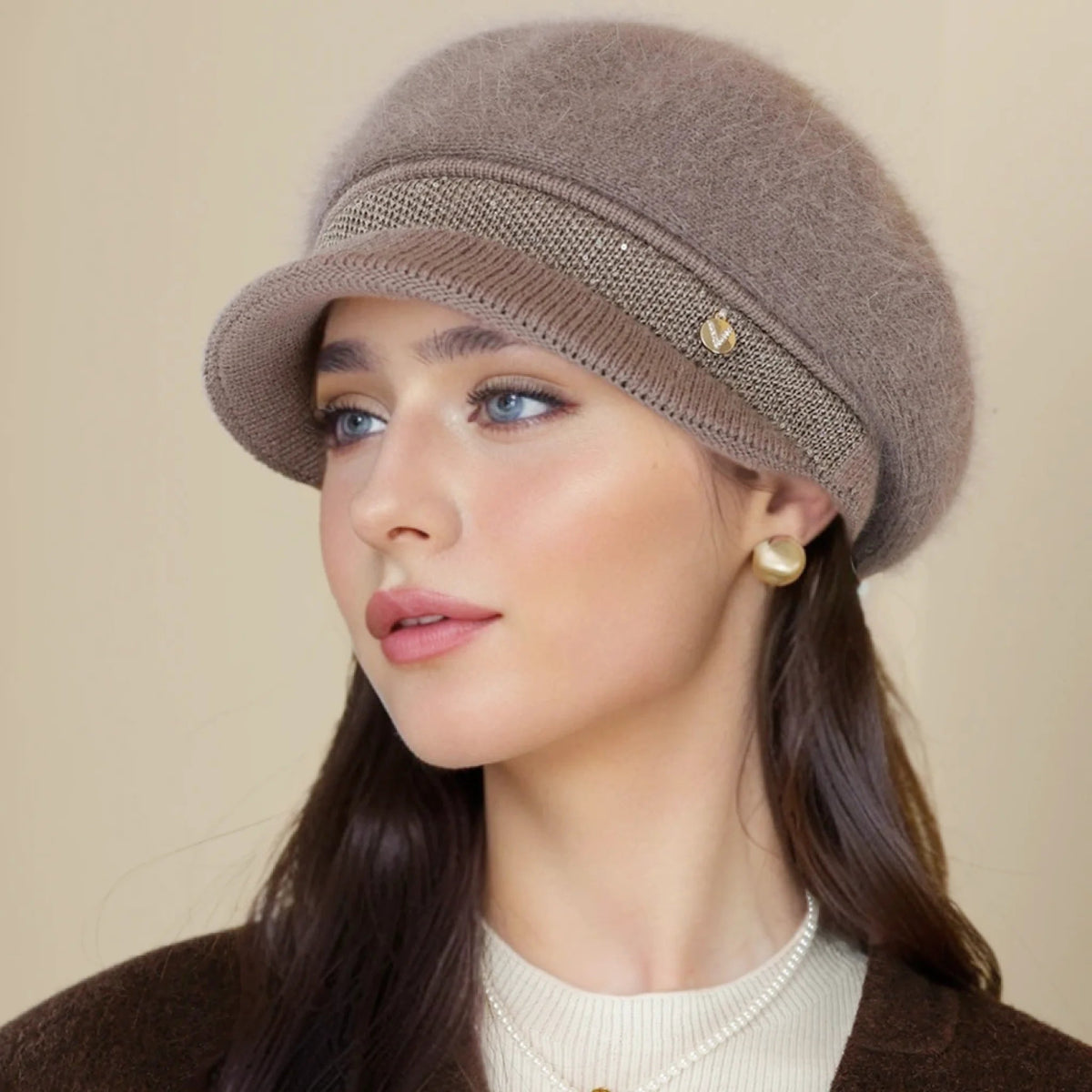 Casquette gavroche à visière pour femmes