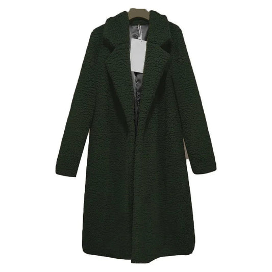 Manteau Long Teddy à Capuche pour Femme | Idéal pour l’Hiver