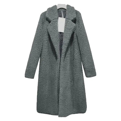 Manteau Long Teddy à Capuche pour Femme | Idéal pour l’Hiver