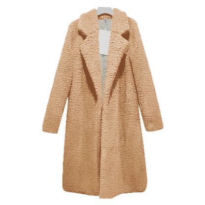 Manteau Long Teddy à Capuche pour Femme | Idéal pour l’Hiver
