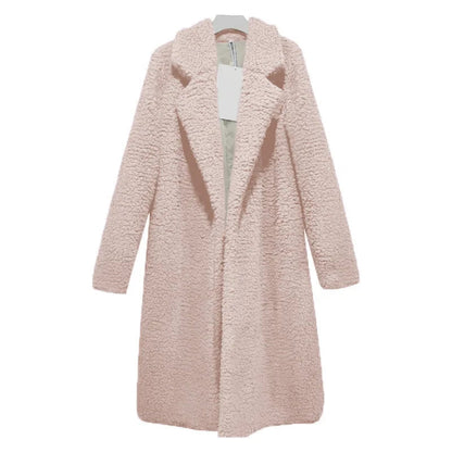 Manteau Long Teddy à Capuche pour Femme | Idéal pour l’Hiver