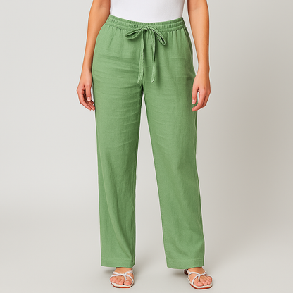 Pantalon Large Avec Ceinture À La Taille Pour Femme | Idéal Pour Usage Quotidien Et Sorties Décontractées