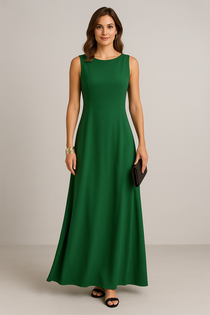 Robe Mi-longue Sans Manches Pour Femme | Idéale Pour Les Tenues Quotidiennes Et Décontractées