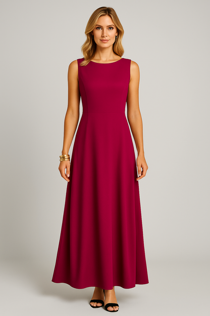 Robe Mi-longue Sans Manches Pour Femme | Idéale Pour Les Tenues Quotidiennes Et Décontractées