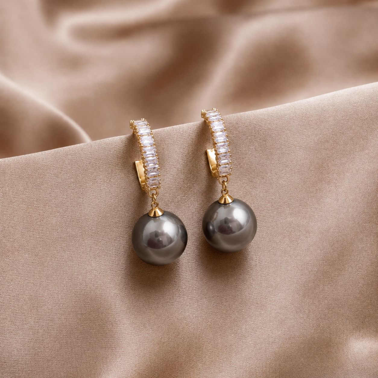 Boucles D’Oreilles Pendantes Avec Perles Et Zirconium Pour Femmes | Idéales Pour Les Occasions Spéciales