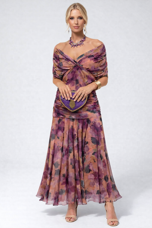 Robe Midi Avec Superposition Transparente Et Coupe Ajustée Pour Femme | Idéal Pour Occasions Et Soirées