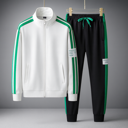 Survêtement avec Veste Zippée Et Pantalon Assorti pour Homme | Idéal pour Sport Et Loisirs