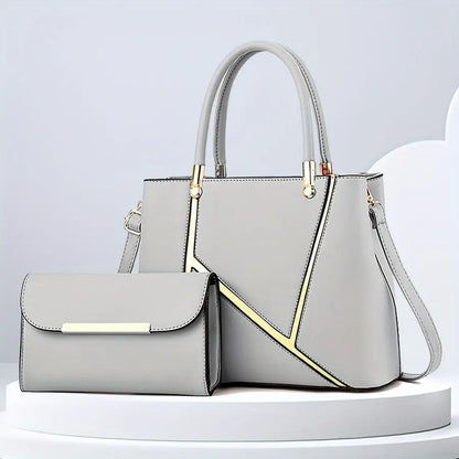 Sac cabas avec pochette assortie pour femmes
