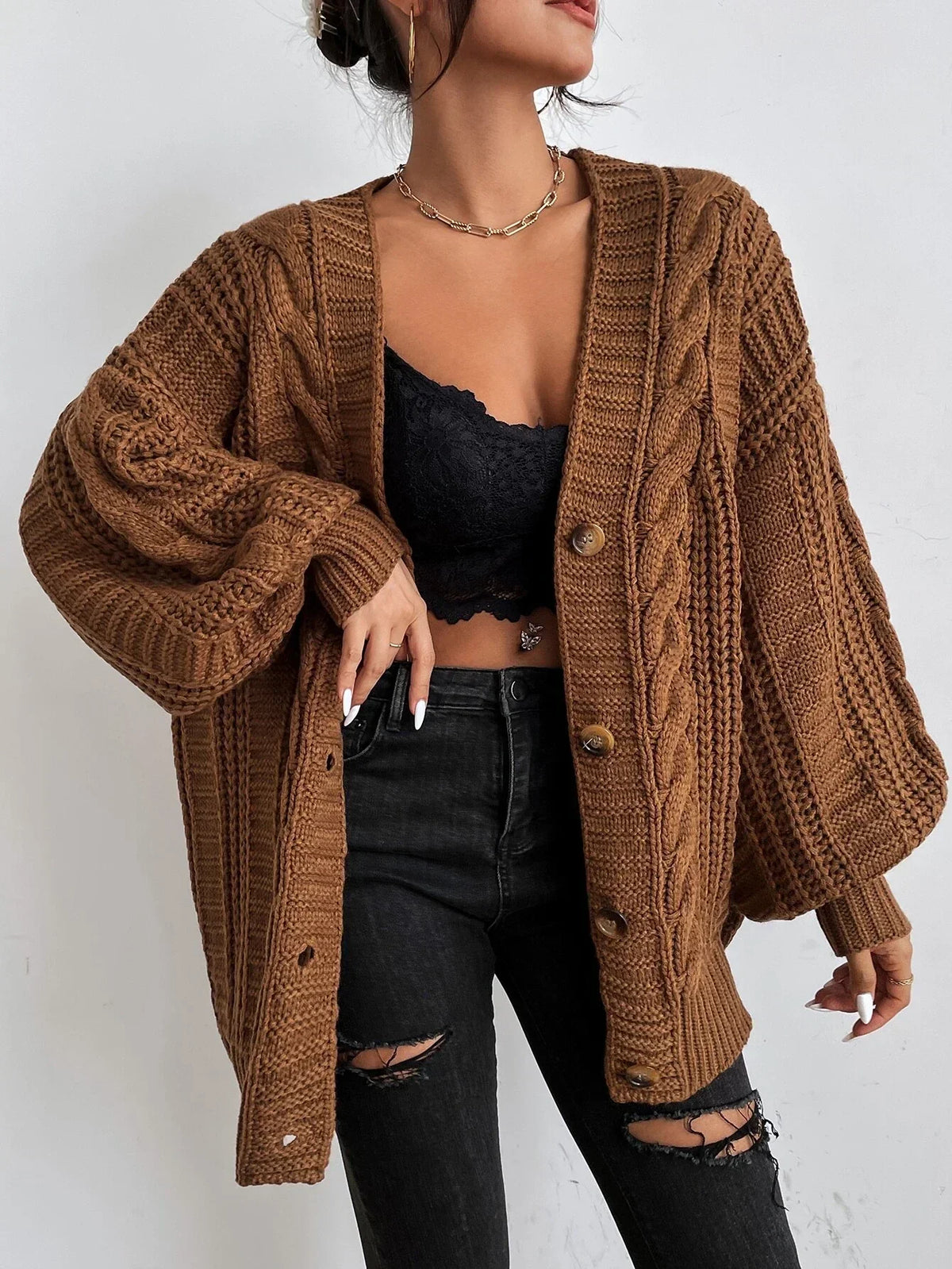 Gilet boutonné pour femmes