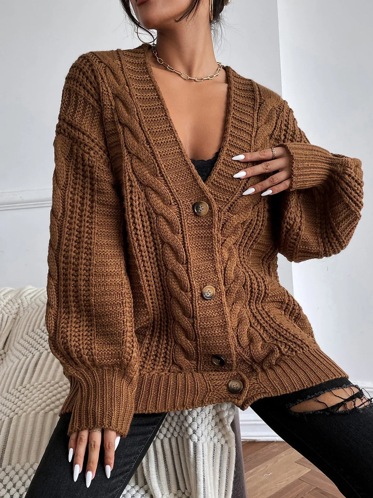 Gilet boutonné pour femmes