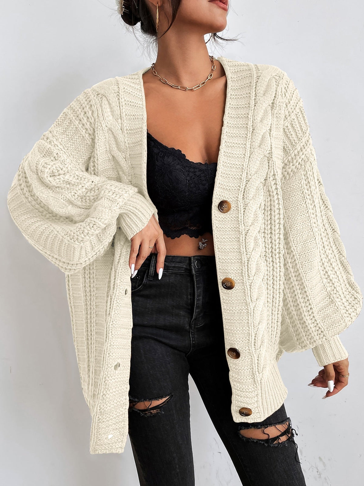Gilet boutonné pour femmes