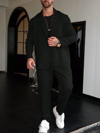 Costume Deux Pièces pour Homme avec Coupe Ajustée | Idéal pour Affaires et Événements Formels