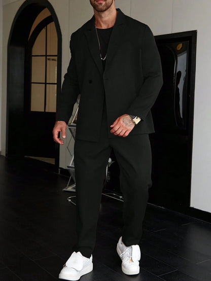 Costume Deux Pièces pour Homme avec Coupe Ajustée | Idéal pour Affaires et Événements Formels