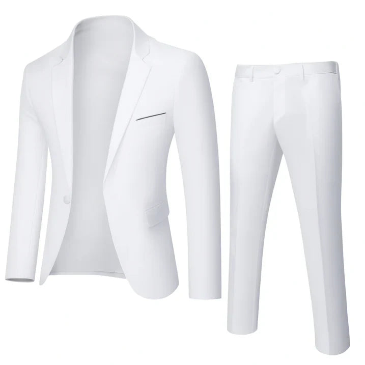 Costume Homme Slim Fit avec Veste et Pantalon | Idéal pour Occasions Formelles