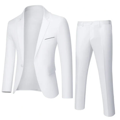 Costume Homme Slim Fit avec Veste et Pantalon | Idéal pour Occasions Formelles