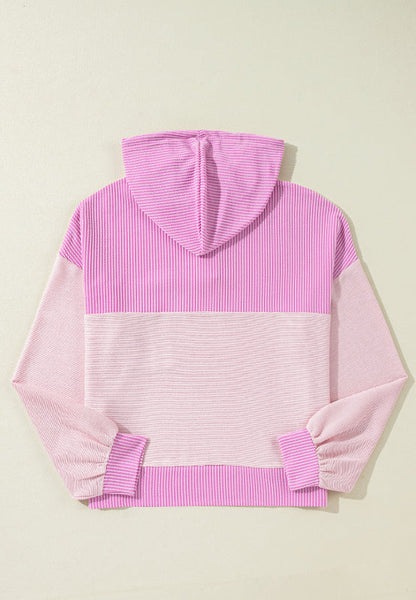 Sweat À Capuche À Blocs De Couleur avec Détail Noué Et Cordon Ajustable pour Adulte | Idéal pour Les Tenues Décontractées