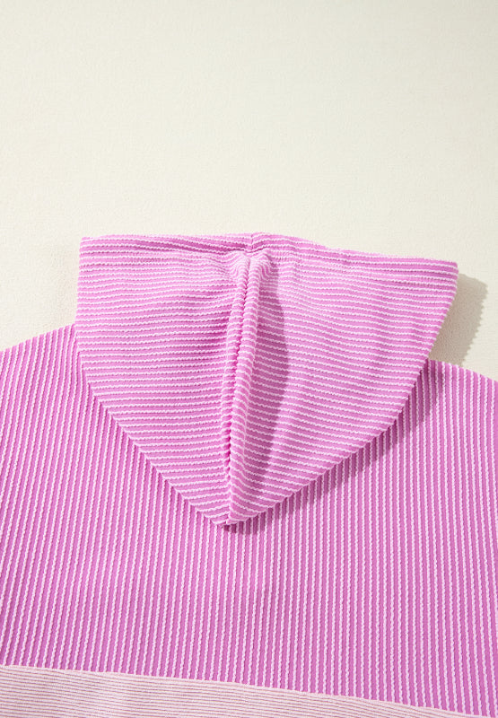 Sweat À Capuche À Blocs De Couleur avec Détail Noué Et Cordon Ajustable pour Adulte | Idéal pour Les Tenues Décontractées