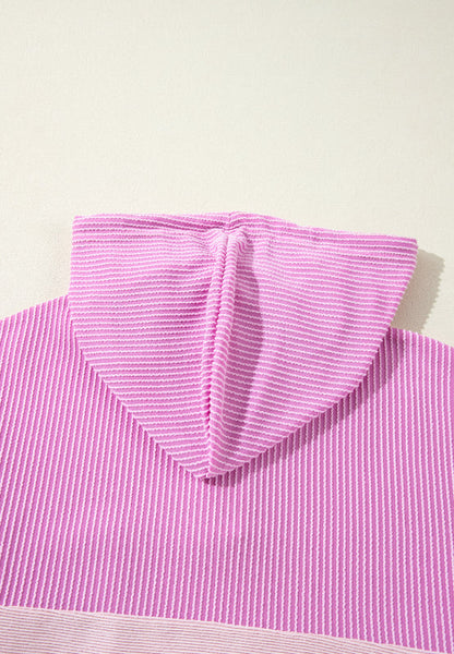 Sweat À Capuche À Blocs De Couleur avec Détail Noué Et Cordon Ajustable pour Adulte | Idéal pour Les Tenues Décontractées