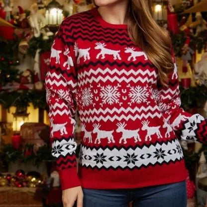 Pull de Noël Unisexe à Motif Festif pour Adultes | Idéal pour les Fêtes de Fin d’Année