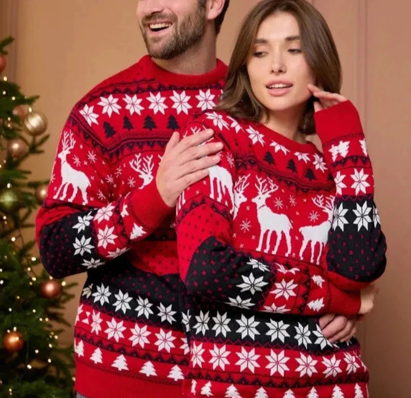 Pull de Noël Unisexe à Motif Festif pour Adultes | Idéal pour les Fêtes de Fin d’Année