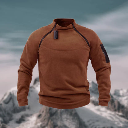 Pull Zippé pour Hommes Avec Poches Fonctionnelles | Idéal pour Les Activités En Plein Air