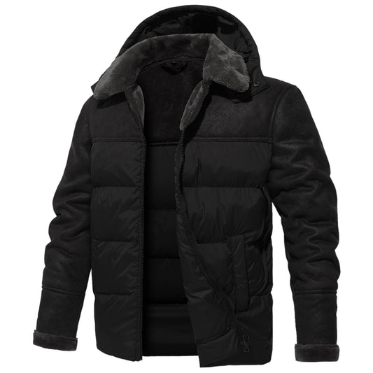 Doudoune D'Hiver avec Capuche Amovible pour Hommes | Idéale pour Les Journées Froides
