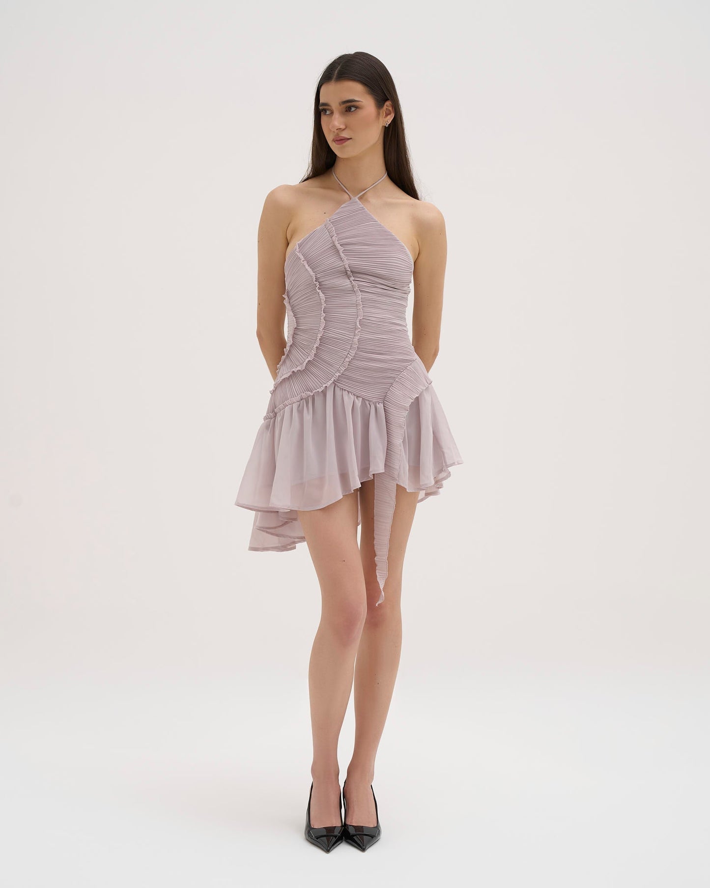 Robe Mini À Col Halter Pour Femme | Idéal Pour Des Occasions Estivales