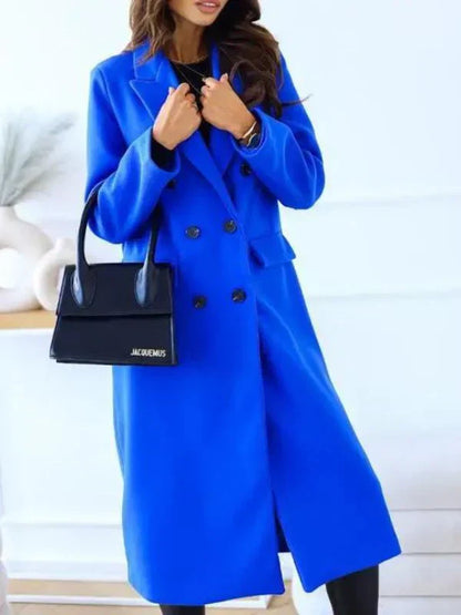 Manteau d’Hiver Long pour Femme avec Coupe Cintrée et Manches Longues | Idéal pour l’Automne et l’Hiver
