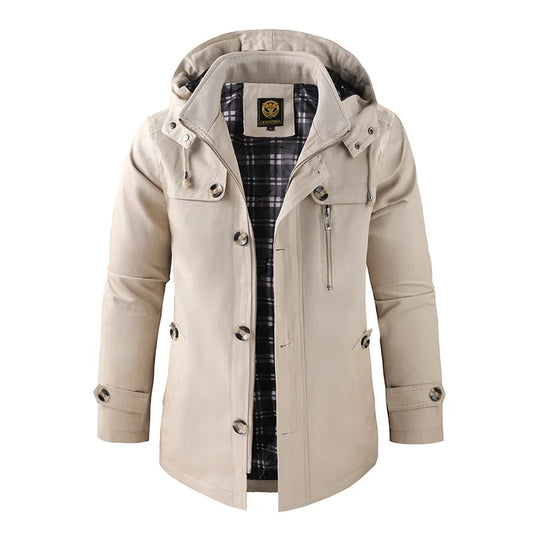 Veste d’Hiver Isolée avec Capuche et Fermeture Zippée pour Homme | Idéale pour Extérieur