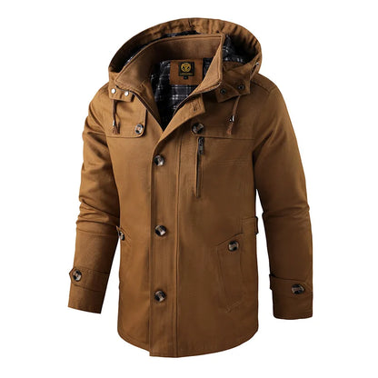 Veste d’Hiver Isolée avec Capuche et Fermeture Zippée pour Homme | Idéale pour Extérieur