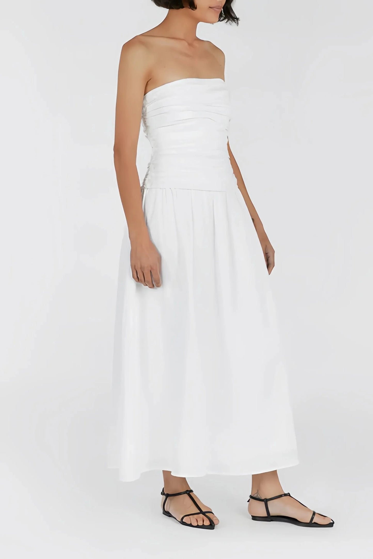 Robe Midi Sans Bretelles pour Femme | Idéale pour l'Été et les Sorties en Soirée