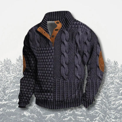 Pull à Coupe Décontractée pour Homme avec Col Classique | Idéal pour Détente et Quotidien