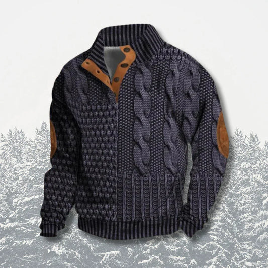 Pull à Coupe Décontractée pour Homme avec Col Classique | Idéal pour Détente et Quotidien
