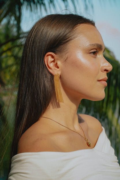 Boucles D’Oreilles Pendantes À Franges Avec Mouvement Fluide Pour Femmes | Idéal Pour Tenues Quotidiennes Et Occasions Formelles
