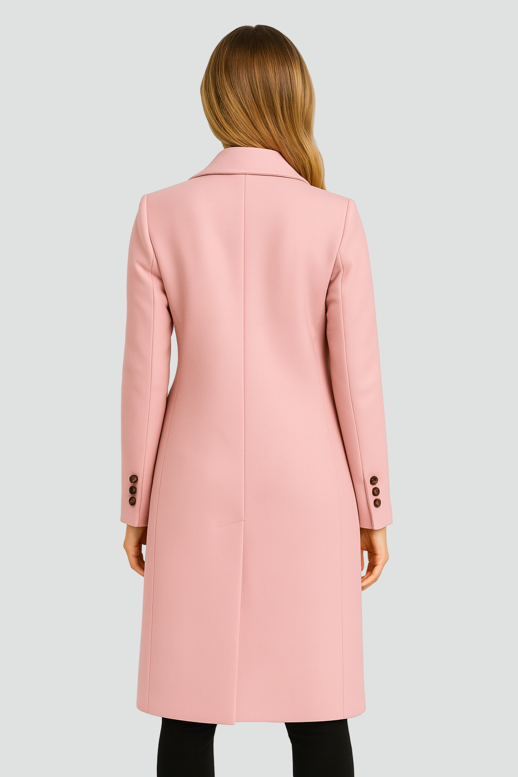 Manteau Long Croisé À Revers Pour Femme | Idéal Pour L'automne Et L'hiver